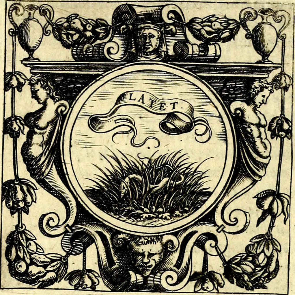 An illustration from Imprese illustri di diuersi, coi discorsi di Camillo Camilli, et con le figure intagliate in rame di Girolamo Porro Padouano .., 1586, leaf 273