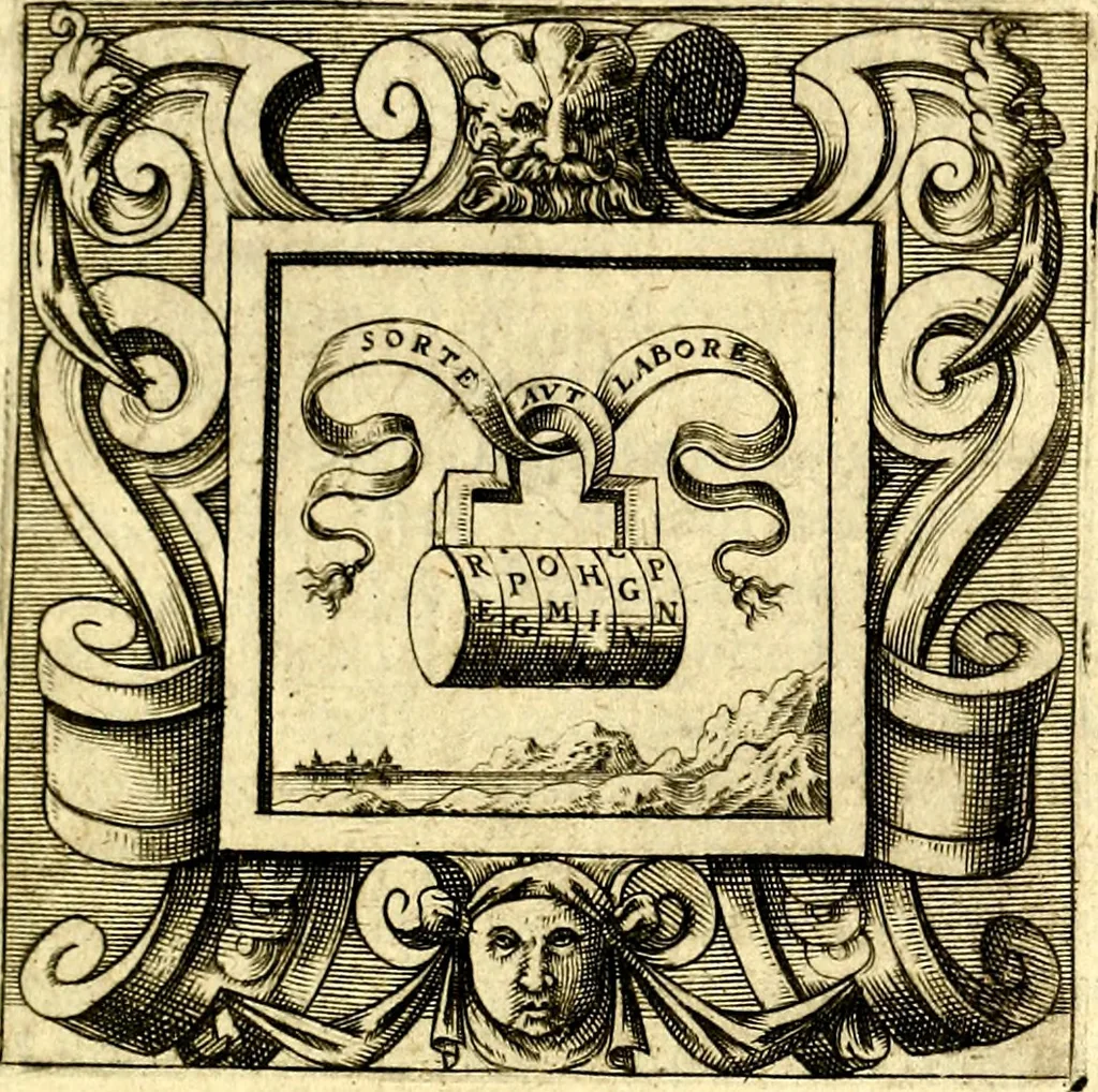 An illustration from Imprese illustri di diuersi, coi discorsi di Camillo Camilli, et con le figure intagliate in rame di Girolamo Porro Padouano .., 1586, leaf 276