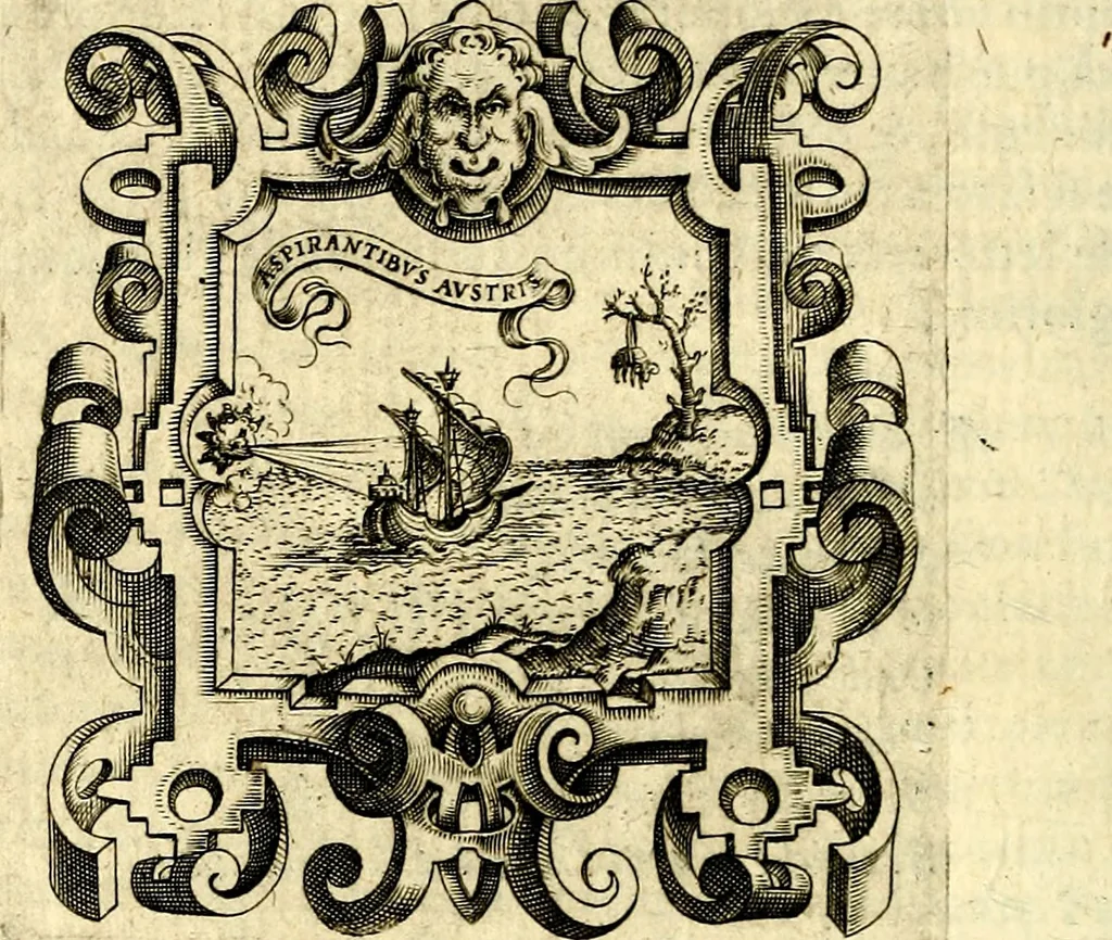 An illustration from Imprese illustri di diuersi, coi discorsi di Camillo Camilli, et con le figure intagliate in rame di Girolamo Porro Padouano .., 1586, leaf 279
