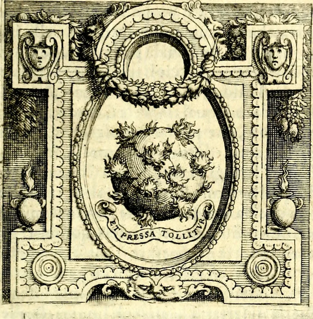 An illustration from Imprese illustri di diuersi, coi discorsi di Camillo Camilli, et con le figure intagliate in rame di Girolamo Porro Padouano .., 1586, leaf 298