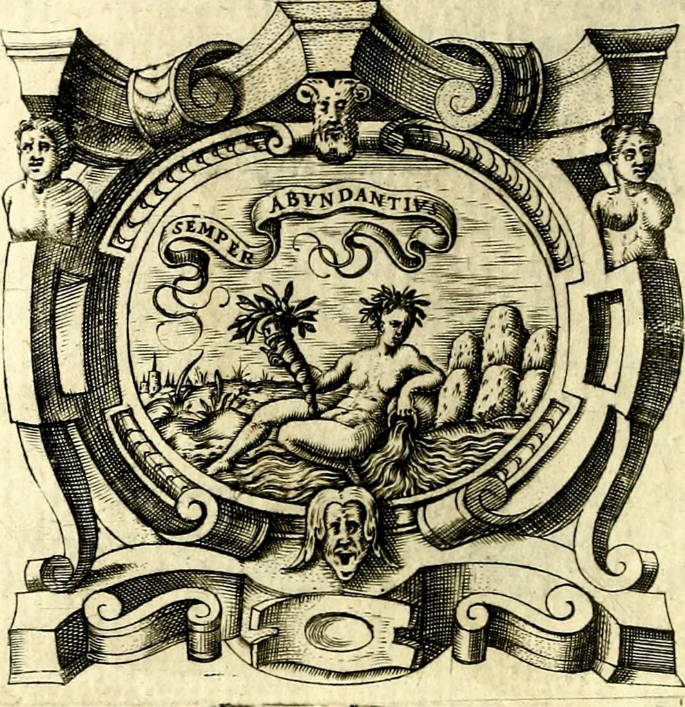 An illustration from Imprese illustri di diuersi, coi discorsi di Camillo Camilli, et con le figure intagliate in rame di Girolamo Porro Padouano .., 1586, leaf 33