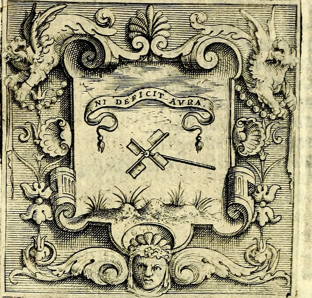 An illustration from Imprese illustri di diuersi, coi discorsi di Camillo Camilli, et con le figure intagliate in rame di Girolamo Porro Padouano .., 1586, leaf 331