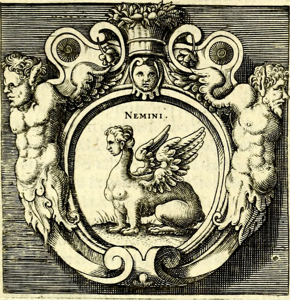 An illustration from Imprese illustri di diuersi, coi discorsi di Camillo Camilli, et con le figure intagliate in rame di Girolamo Porro Padouano .., 1586, leaf 334
