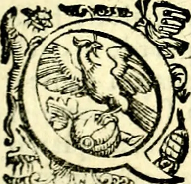 An illustration from Imprese illustri di diuersi, coi discorsi di Camillo Camilli, et con le figure intagliate in rame di Girolamo Porro Padouano .., 1586, leaf 84