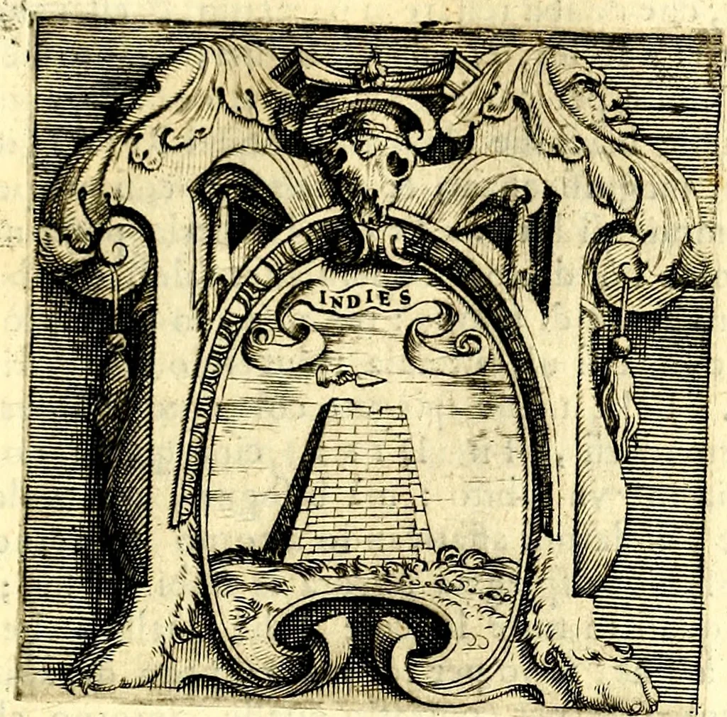 An illustration from Imprese illustri di diuersi, coi discorsi di Camillo Camilli, et con le figure intagliate in rame di Girolamo Porro Padouano .., 1586, leaf 102