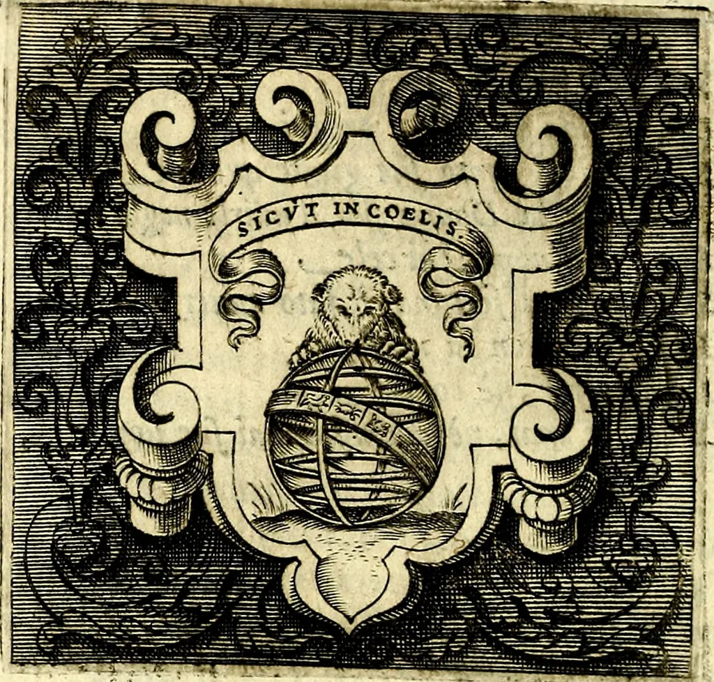 An illustration from Imprese illustri di diuersi, coi discorsi di Camillo Camilli, et con le figure intagliate in rame di Girolamo Porro Padouano .., 1586, leaf 123
