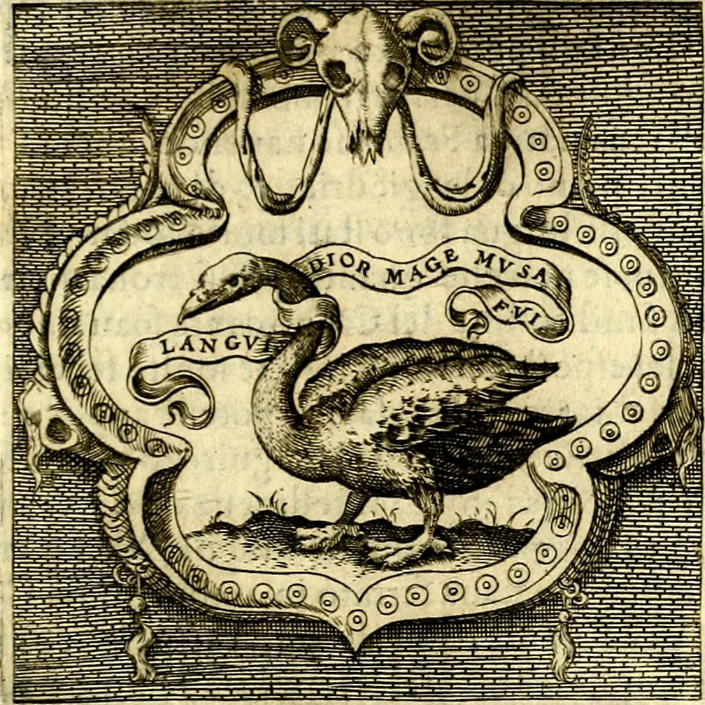 An illustration from Imprese illustri di diuersi, coi discorsi di Camillo Camilli, et con le figure intagliate in rame di Girolamo Porro Padouano .., 1586, leaf 132