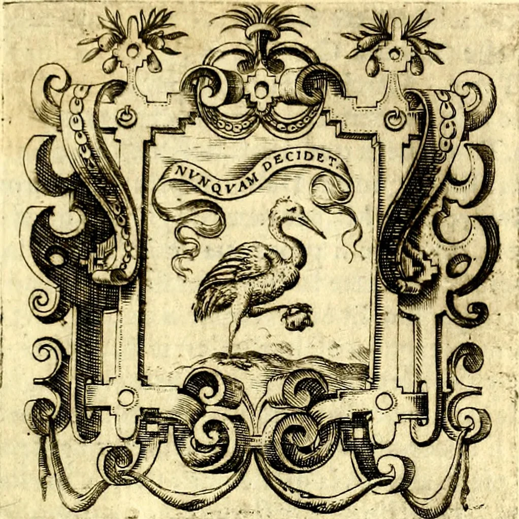 An illustration from Imprese illustri di diuersi, coi discorsi di Camillo Camilli, et con le figure intagliate in rame di Girolamo Porro Padouano .., 1586, leaf 170