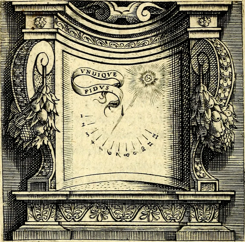 An illustration from Imprese illustri di diuersi, coi discorsi di Camillo Camilli, et con le figure intagliate in rame di Girolamo Porro Padouano .., 1586, leaf 173
