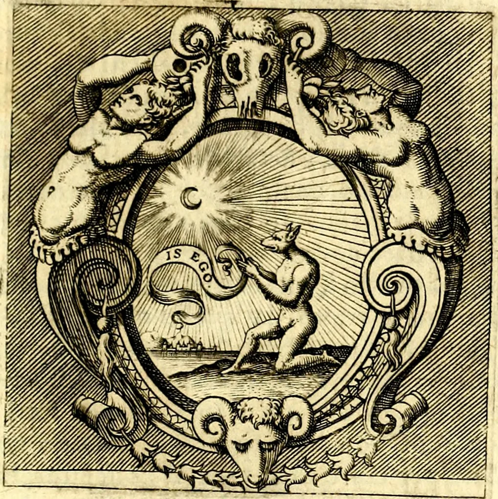 An illustration from Imprese illustri di diuersi, coi discorsi di Camillo Camilli, et con le figure intagliate in rame di Girolamo Porro Padouano .., 1586, leaf 176