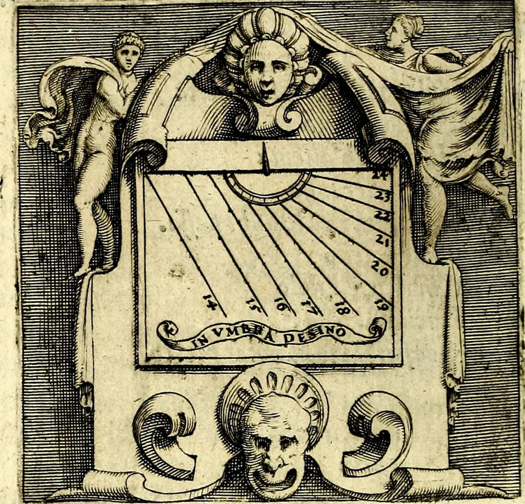 An illustration from Imprese illustri di diuersi, coi discorsi di Camillo Camilli, et con le figure intagliate in rame di Girolamo Porro Padouano .., 1586, leaf 219