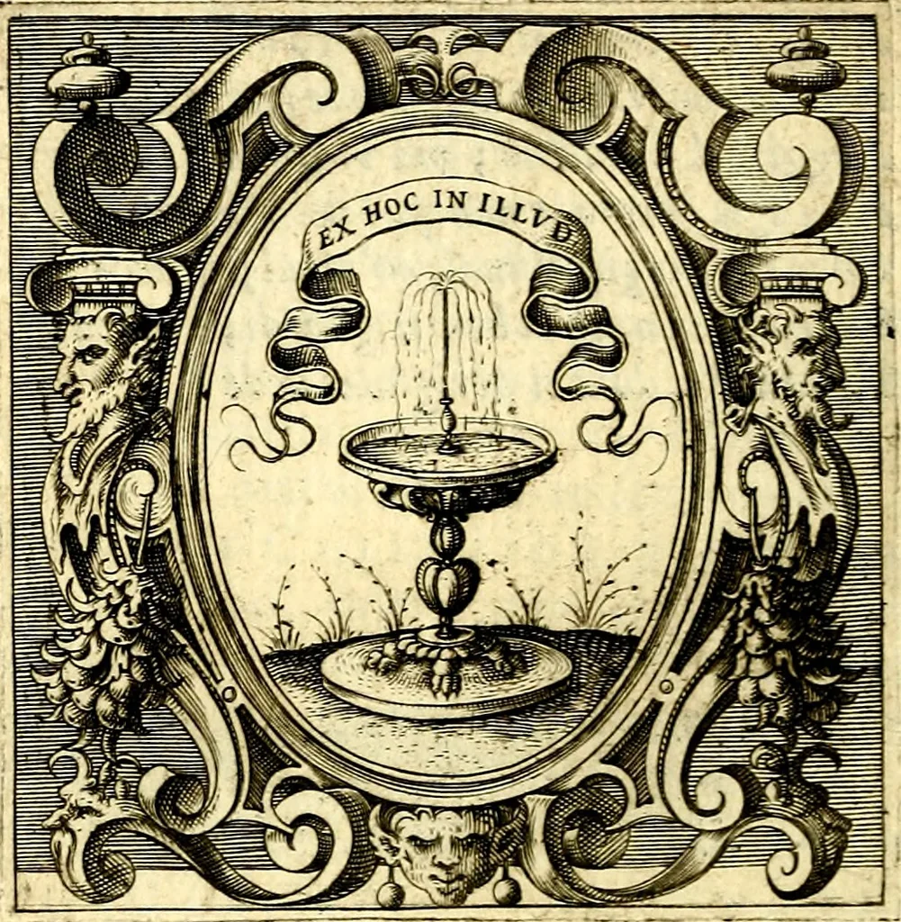 An illustration from Imprese illustri di diuersi, coi discorsi di Camillo Camilli, et con le figure intagliate in rame di Girolamo Porro Padouano .., 1586, leaf 231