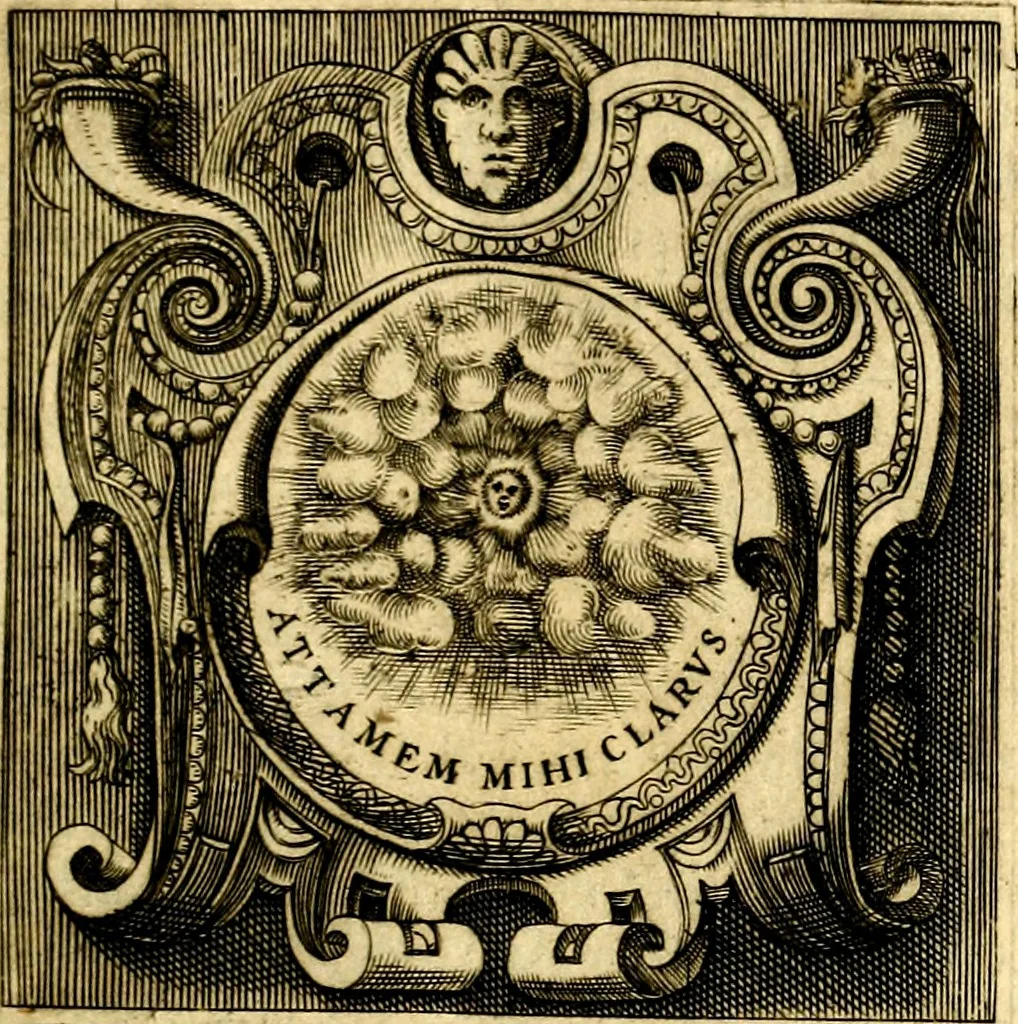 An illustration from Imprese illustri di diuersi, coi discorsi di Camillo Camilli, et con le figure intagliate in rame di Girolamo Porro Padouano .., 1586, leaf 234