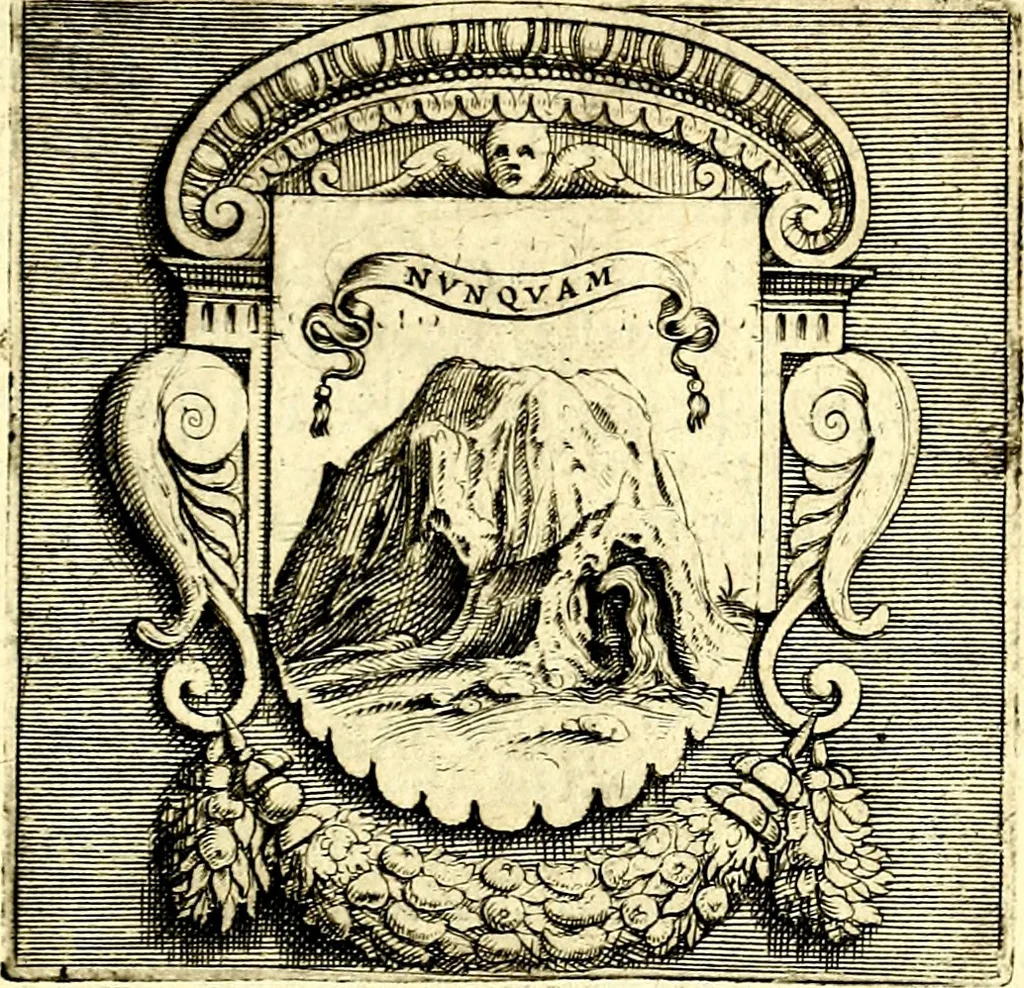 An illustration from Imprese illustri di diuersi, coi discorsi di Camillo Camilli, et con le figure intagliate in rame di Girolamo Porro Padouano .., 1586, leaf 270