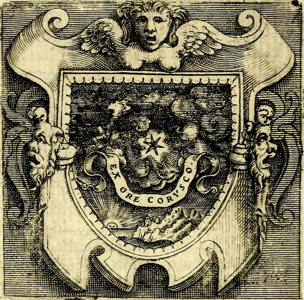 An illustration from Imprese illustri di diuersi, coi discorsi di Camillo Camilli, et con le figure intagliate in rame di Girolamo Porro Padouano .., 1586, leaf 285