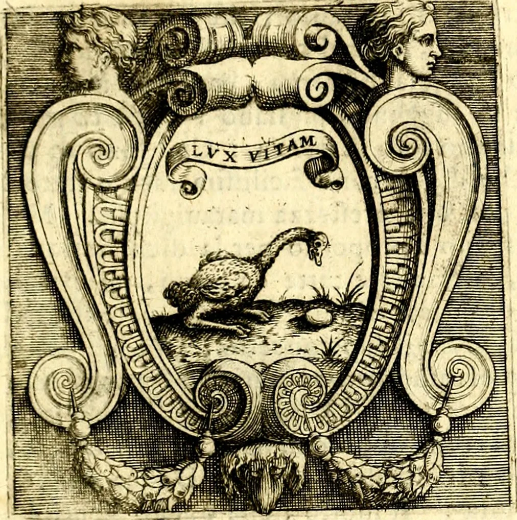 An illustration from Imprese illustri di diuersi, coi discorsi di Camillo Camilli, et con le figure intagliate in rame di Girolamo Porro Padouano .., 1586, leaf 30
