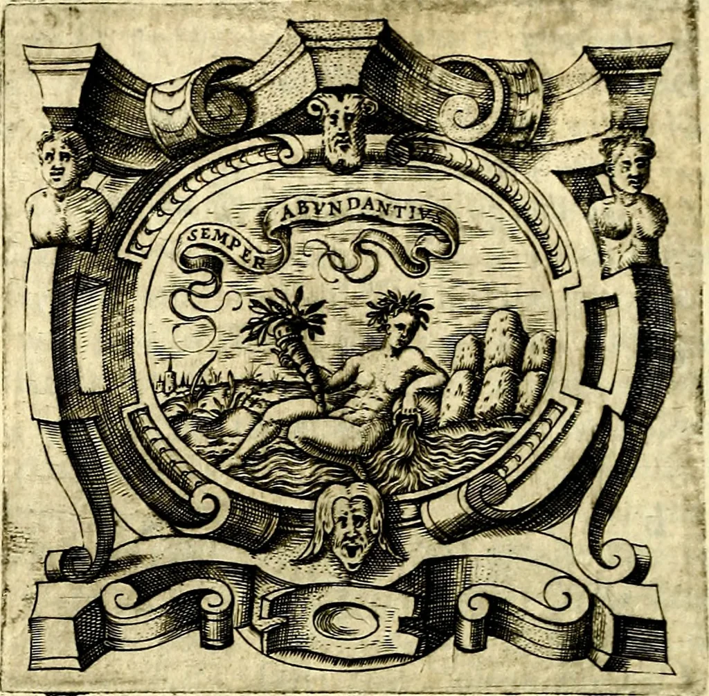 An illustration from Imprese illustri di diuersi, coi discorsi di Camillo Camilli, et con le figure intagliate in rame di Girolamo Porro Padouano .., 1586, leaf 33