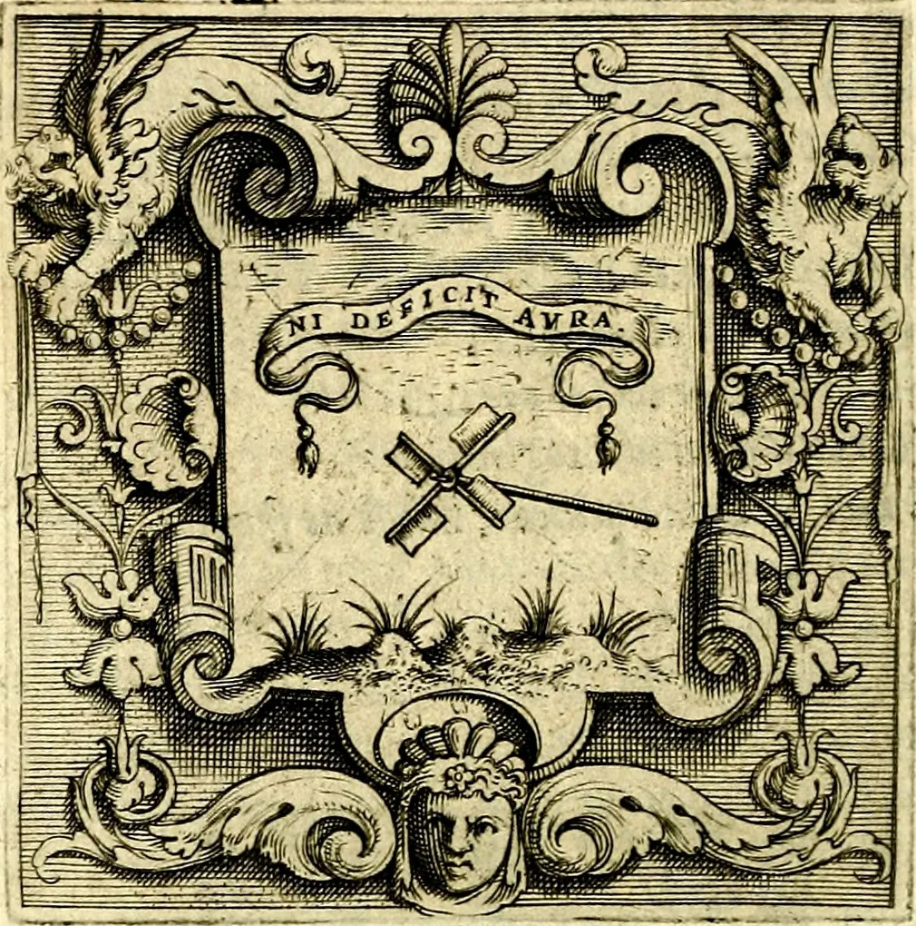 An illustration from Imprese illustri di diuersi, coi discorsi di Camillo Camilli, et con le figure intagliate in rame di Girolamo Porro Padouano .., 1586, leaf 333