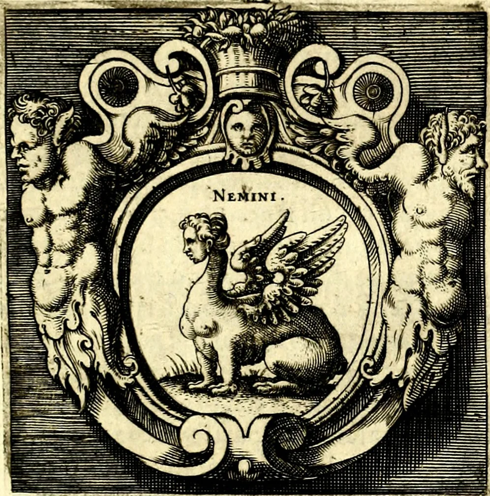 An illustration from Imprese illustri di diuersi, coi discorsi di Camillo Camilli, et con le figure intagliate in rame di Girolamo Porro Padouano .., 1586, leaf 336
