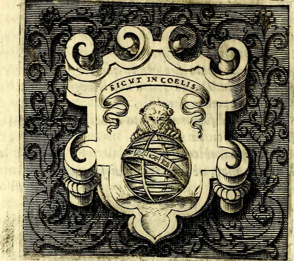 An illustration from Imprese illustri di diuersi, coi discorsi di Camillo Camilli, et con le figure intagliate in rame di Girolamo Porro Padouano .., 1586, leaf 123