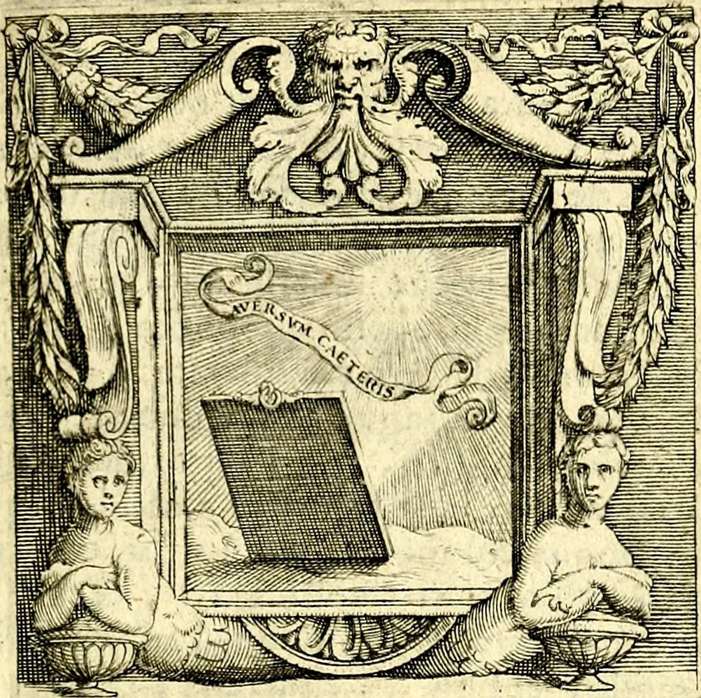 An illustration from Imprese illustri di diuersi, coi discorsi di Camillo Camilli, et con le figure intagliate in rame di Girolamo Porro Padouano .., 1586, leaf 138