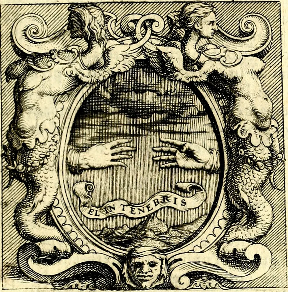 An illustration from Imprese illustri di diuersi, coi discorsi di Camillo Camilli, et con le figure intagliate in rame di Girolamo Porro Padouano .., 1586, leaf 144
