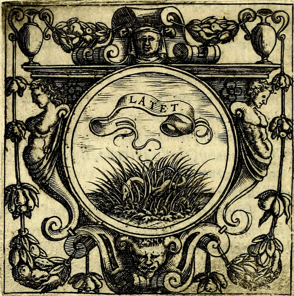 An illustration from Imprese illustri di diuersi, coi discorsi di Camillo Camilli, et con le figure intagliate in rame di Girolamo Porro Padouano .., 1586, leaf 273