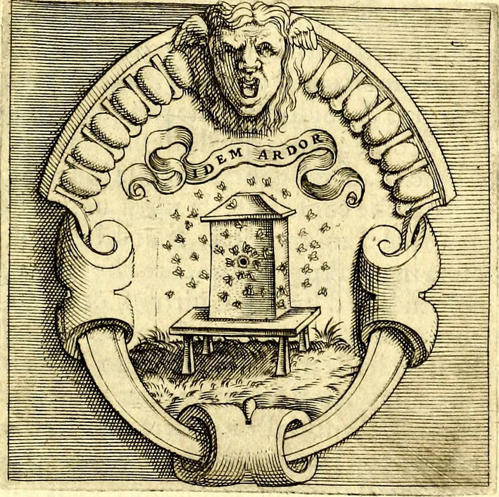 An illustration from Imprese illustri di diuersi, coi discorsi di Camillo Camilli, et con le figure intagliate in rame di Girolamo Porro Padouano .., 1586, leaf 288