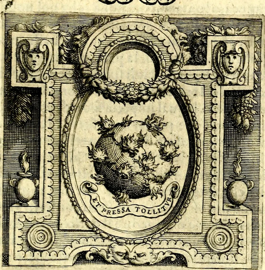 An illustration from Imprese illustri di diuersi, coi discorsi di Camillo Camilli, et con le figure intagliate in rame di Girolamo Porro Padouano .., 1586, leaf 300