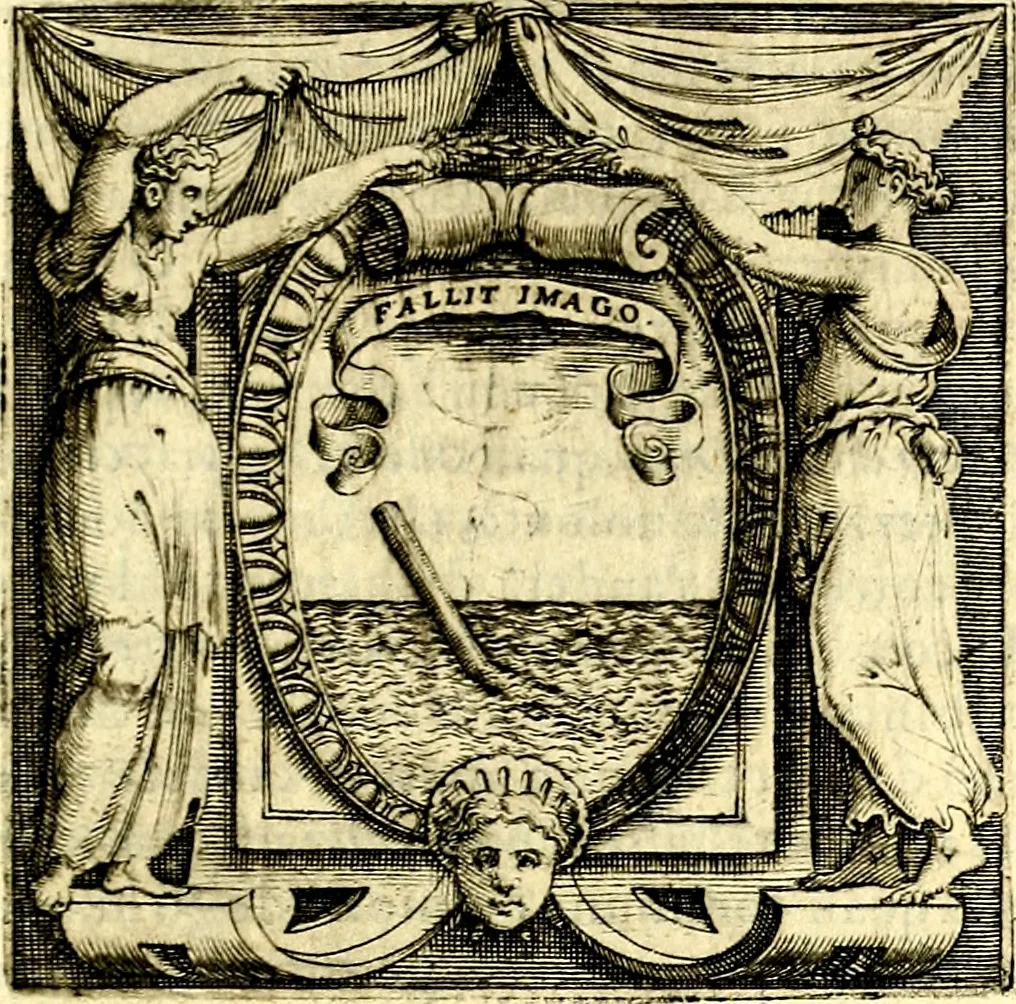 An illustration from Imprese illustri di diuersi, coi discorsi di Camillo Camilli, et con le figure intagliate in rame di Girolamo Porro Padouano .., 1586, leaf 312