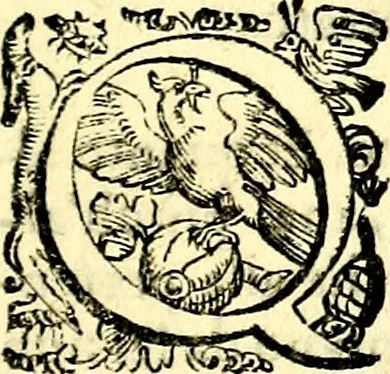 An illustration from Imprese illustri di diuersi, coi discorsi di Camillo Camilli, et con le figure intagliate in rame di Girolamo Porro Padouano .., 1586, leaf 318