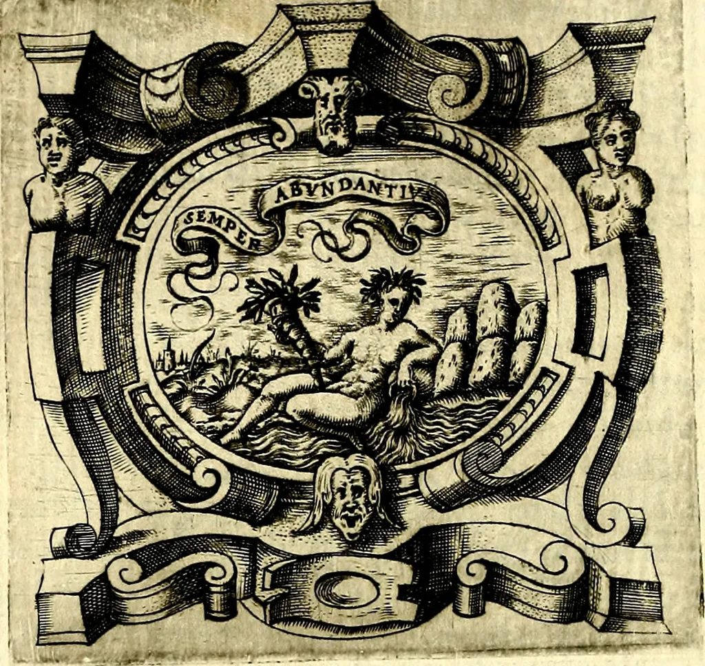 An illustration from Imprese illustri di diuersi, coi discorsi di Camillo Camilli, et con le figure intagliate in rame di Girolamo Porro Padouano .., 1586, leaf 33