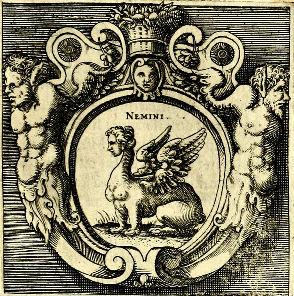 An illustration from Imprese illustri di diuersi, coi discorsi di Camillo Camilli, et con le figure intagliate in rame di Girolamo Porro Padouano .., 1586, leaf 336