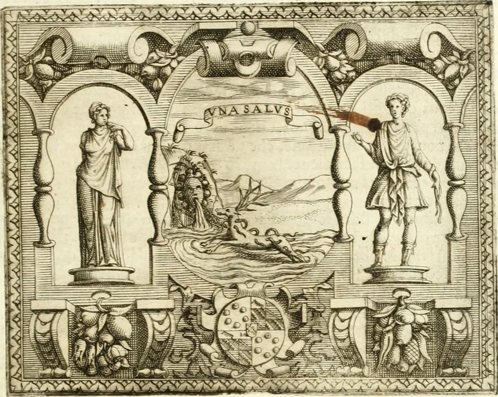 An illustration from Le imprese illvstri : con espositioni et discorsi, 1566, leaf 116