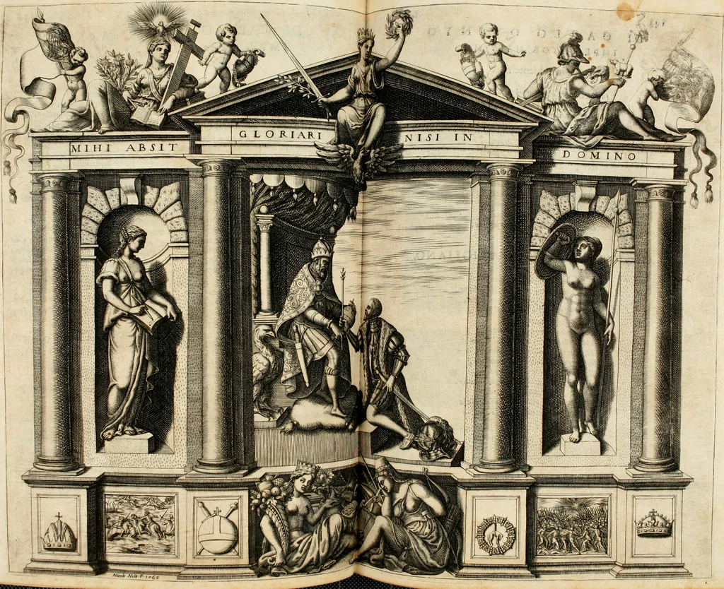 An illustration from Le imprese illvstri : con espositioni et discorsi, 1566, leaf 158