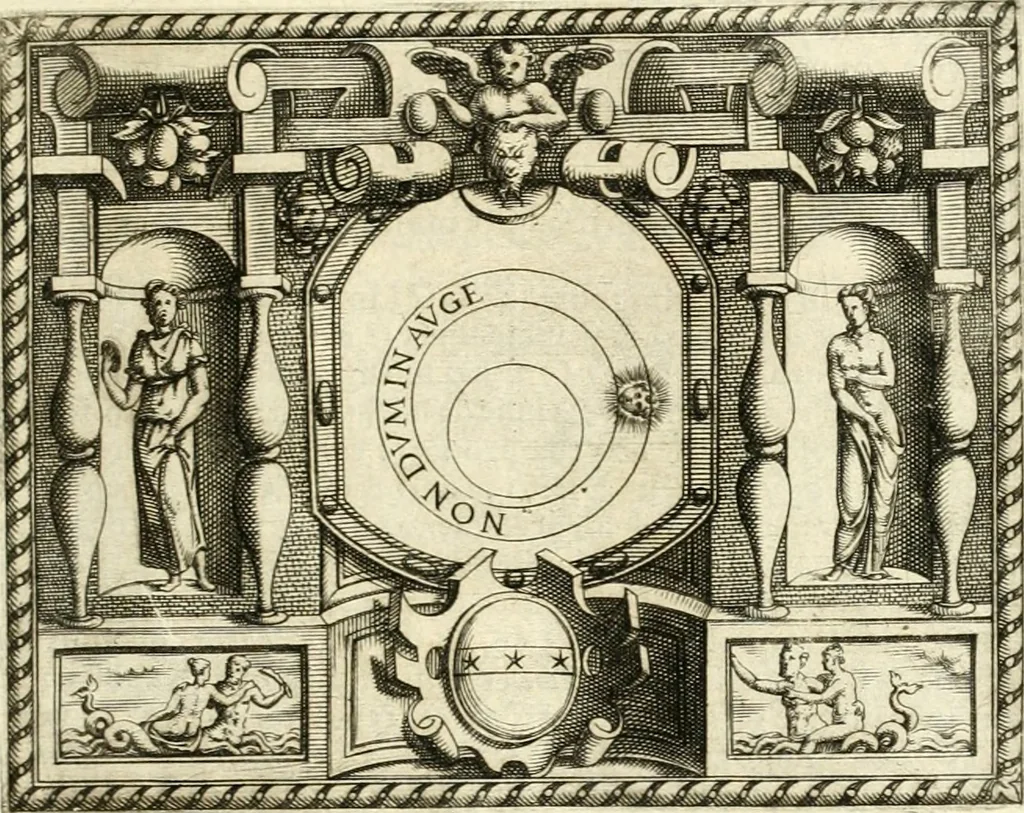 An illustration from Le imprese illvstri : con espositioni et discorsi, 1566, leaf 160