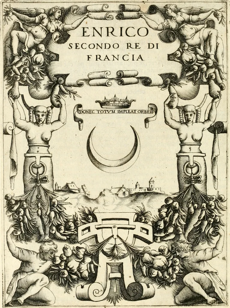 An illustration from Le imprese illvstri : con espositioni et discorsi, 1566, leaf 195