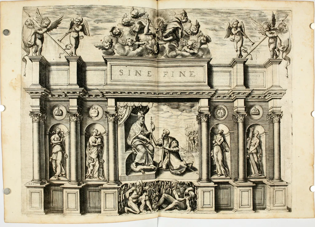 An illustration from Le imprese illvstri : con espositioni et discorsi, 1566, leaf 230