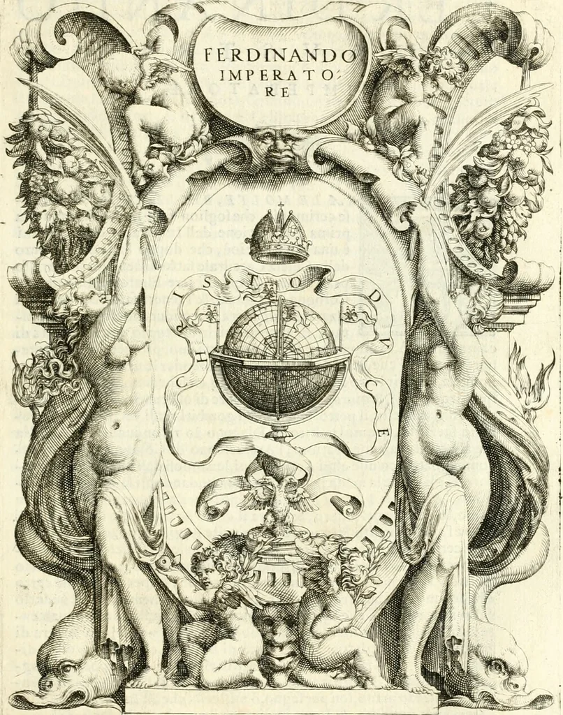 An illustration from Le imprese illvstri : con espositioni et discorsi, 1566, leaf 232