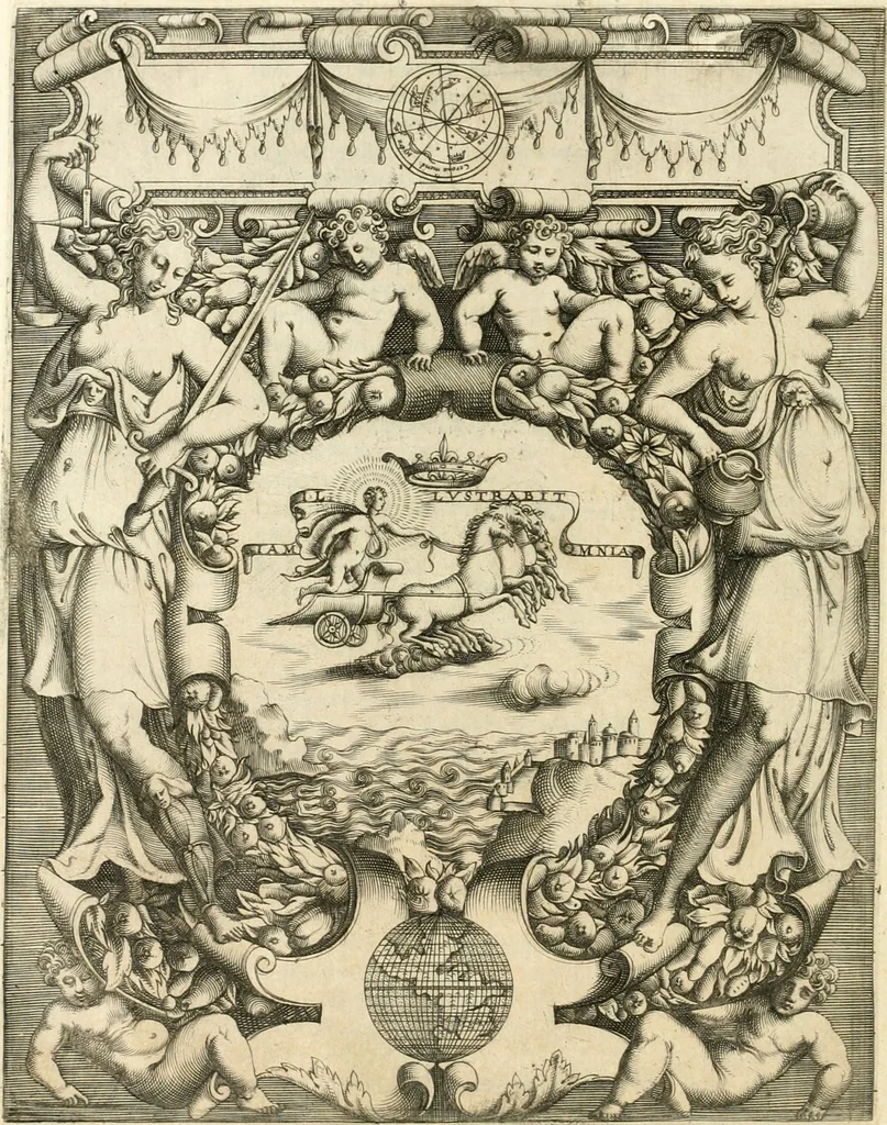 An illustration from Le imprese illvstri : con espositioni et discorsi, 1566, leaf 251