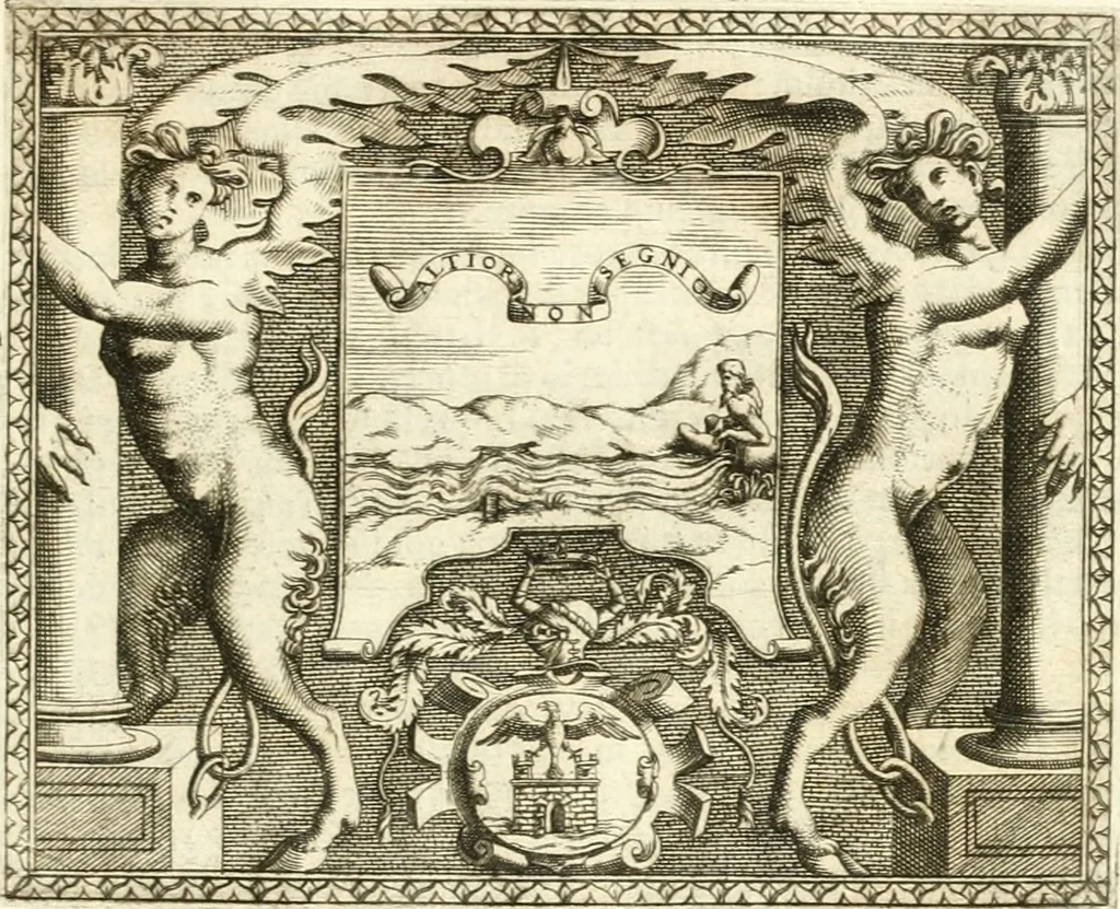 An illustration from Le imprese illvstri : con espositioni et discorsi, 1566, leaf 272