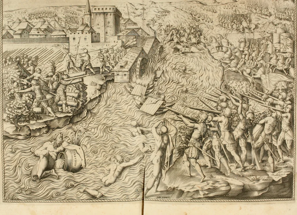 An illustration from Le imprese illvstri : con espositioni et discorsi, 1566, leaf 276