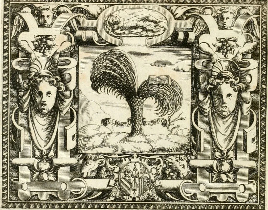An illustration from Le imprese illvstri : con espositioni et discorsi, 1566, leaf 279