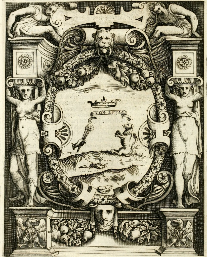 An illustration from Le imprese illvstri : con espositioni et discorsi, 1566, leaf 297