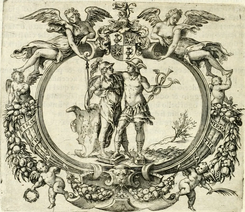 An illustration from Le imprese illvstri : con espositioni et discorsi, 1566, leaf 307