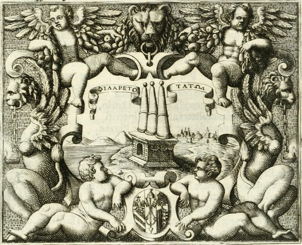 An illustration from Le imprese illvstri : con espositioni et discorsi, 1566, leaf 312