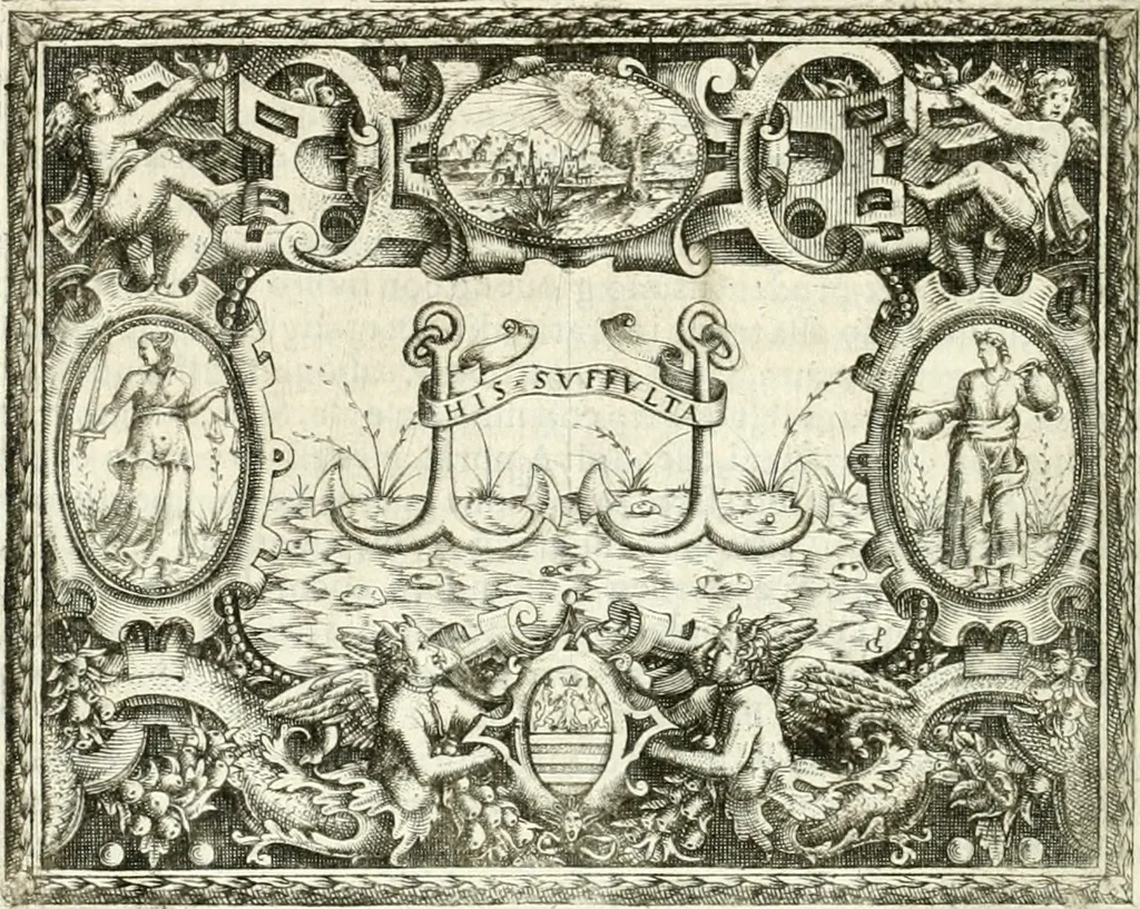 An illustration from Le imprese illvstri : con espositioni et discorsi, 1566, leaf 323