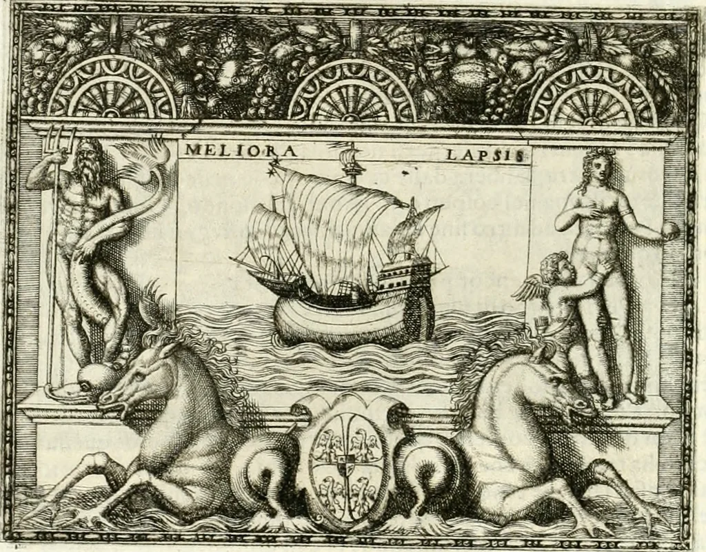 An illustration from Le imprese illvstri : con espositioni et discorsi, 1566, leaf 325