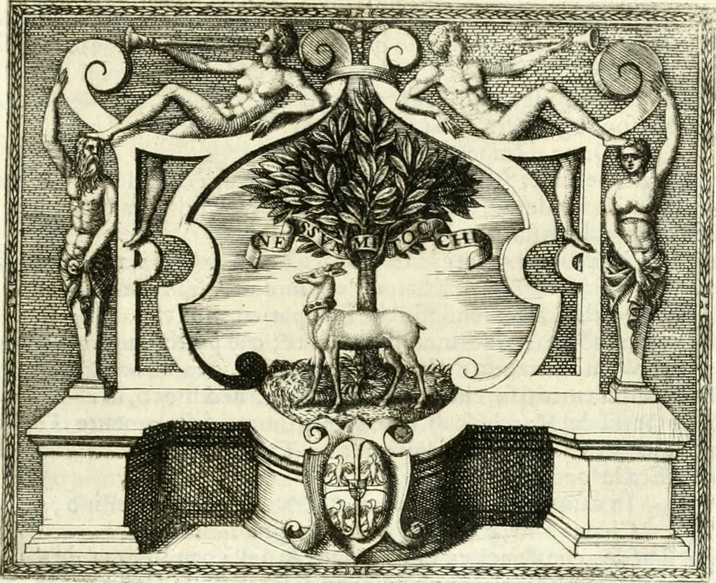 An illustration from Le imprese illvstri : con espositioni et discorsi, 1566, leaf 346