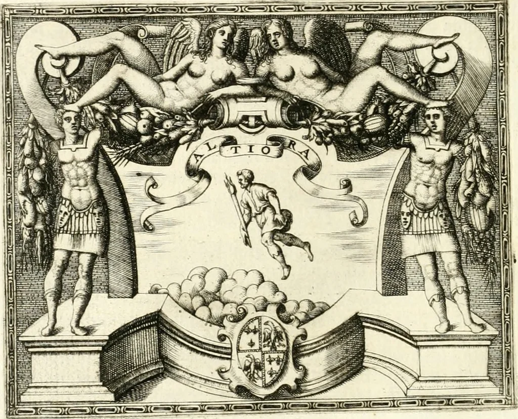 An illustration from Le imprese illvstri : con espositioni et discorsi, 1566, leaf 351